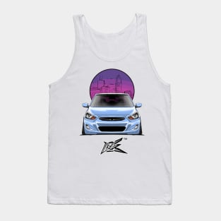 hyundai accent stanced air blue Tank Top